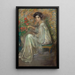 Young woman with roses - Alice Pike Barney — framed artwork on a wall
