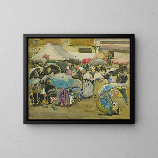Montmartre Painting - Alice Schille — framed artwork on a wall
