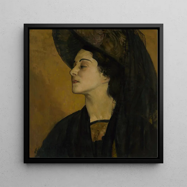 Alla Nazimova - Edward Emerson Simmons — framed artwork on a wall