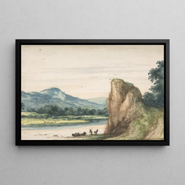 Landscape Painting - Allaert van Everdingen — framed artwork on a wall