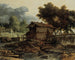 Landscape with sawmill - Allaert van Everdingen — artwork view