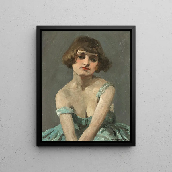 The Model - Allan Douglas Davidson — framed artwork on a wall
