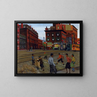 Place Douglass - Allan Rohan Crite — framed artwork on a wall