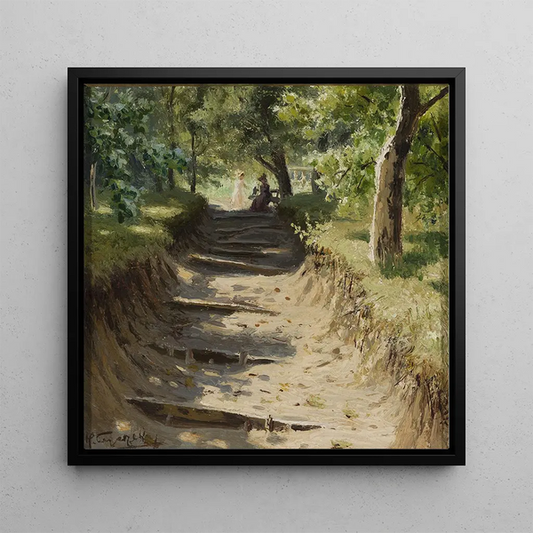 Allée dans le jardin - Nikolay Sergeyev — framed artwork on a wall
