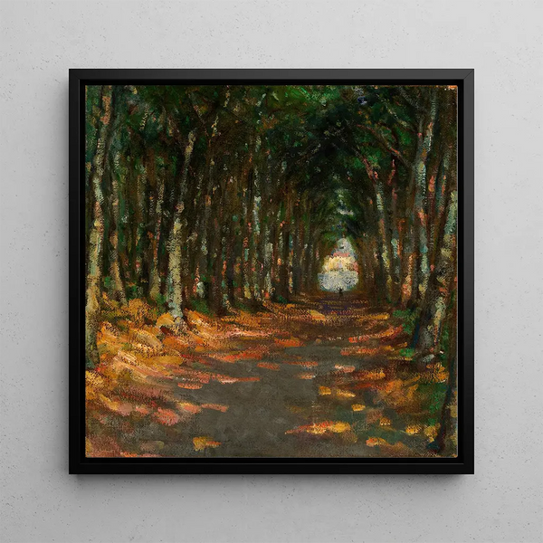 Allée dans le parc - Alice Pike Barney — framed artwork on a wall
