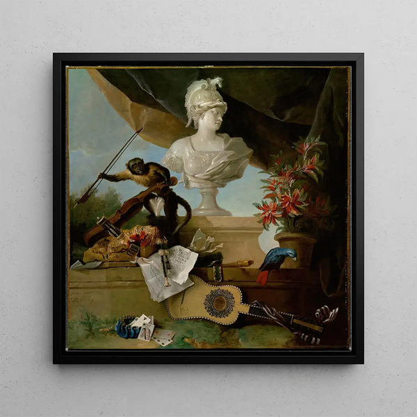 Allegory of Europe - Jean-Baptiste Oudry — framed artwork on a wall