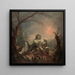 Allegory of Winter - Jacques De La Joue Le Jeune — framed artwork on a wall