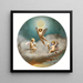Allegory of the Night - Jean-Lon Gérôme — framed artwork on a wall