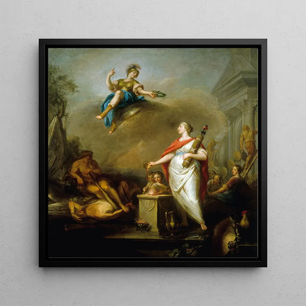 Allegory of the 1789 Revolution - Jacques Wilbaut — framed artwork on a wall