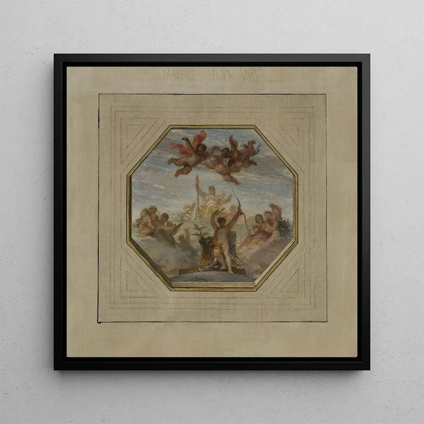 Allegory of the City of Paris - Félix Jobbe-Duval — framed artwork on a wall