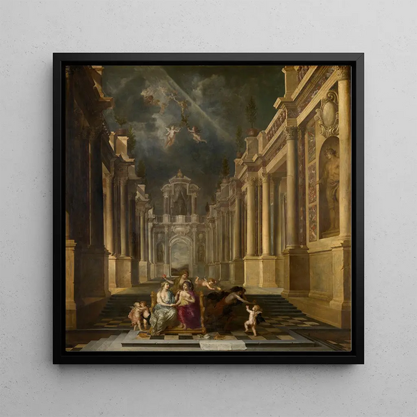Allegory of the Arts - Theodoor Boeyermans — framed artwork on a wall