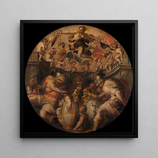 Allégories des quartiers de Santo Spirito et Santa Croce - Giorgio Vasari — wall display of the artwork