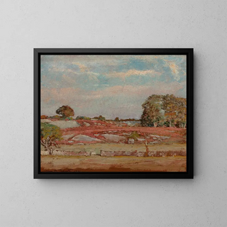 Rochers et épinards - Allen Butler Talcott — framed artwork on a wall