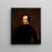 Portrait Painting of M. Blodgett - Allen Smith — framed artwork on a wall
