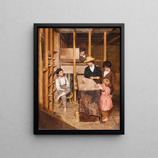 The Young Mechanic - Allen Smith — framed artwork on a wall