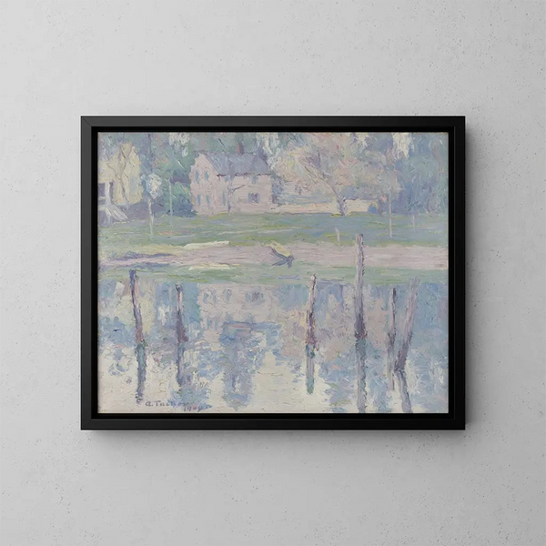 Landscape - Allen Tucker — framed artwork on a wall