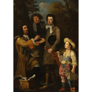 La diseuse de bonne aventure ou Allégorie des cinq sens - Almanach — artwork view