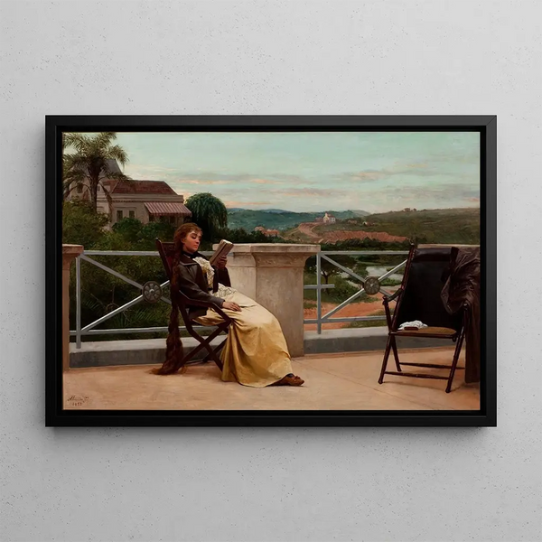 Lecture - Almeida Júnior — framed artwork on a wall
