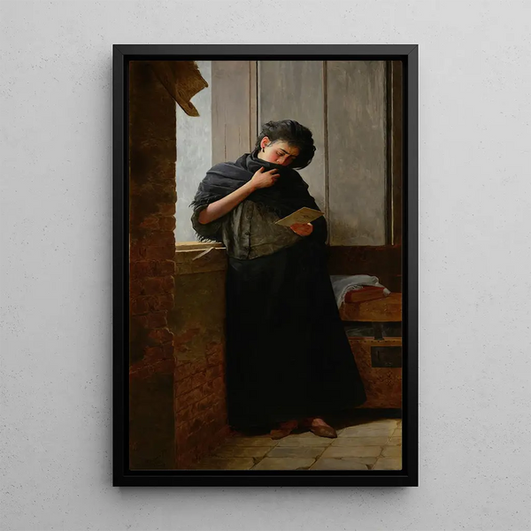 Saudade - Almeida Júnior — framed artwork on a wall