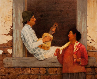 The Guitar Player - Almeida Júnior — artwork view