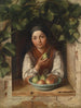 Girl at the Vine-covered Window - Alois Eiss — artwork view