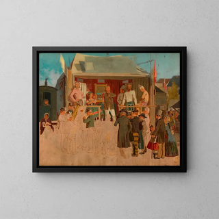 La cabane de cirque - Alois Greil — framed artwork on a wall