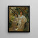 A girl in the forest - Alois Hans Schram — framed artwork on a wall