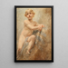 Boy with Blonde Curls - Alois Hans Schram — framed artwork on a wall