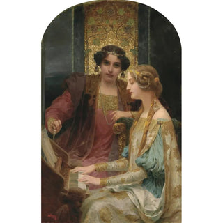 Reproduction of the painting Making Music - Alois Hans Schram