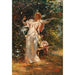 Playing with butterflies - Alois Hans Schram — framed artwork on a wall