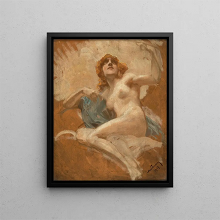 Study of Venus - Alois Hans Schram — framed artwork on a wall