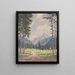 Almlandschaft - Alois Hernick — framed artwork on a wall