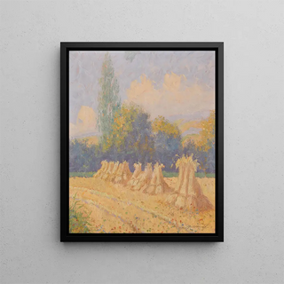 Sunny End of Summer Day - Alois Hernick — framed artwork on a wall