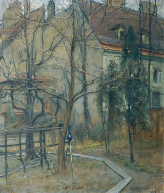 View of a Dark Winter Day from the Window of My Studio - Alois Hnisch — artwork view