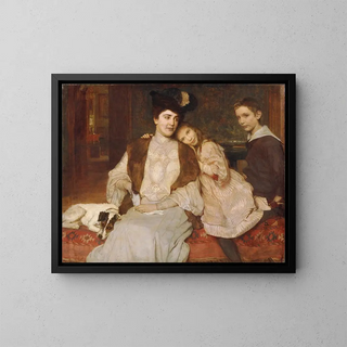 Family Markl Painting - Alois Johann Josef Delug — framed artwork on a wall
