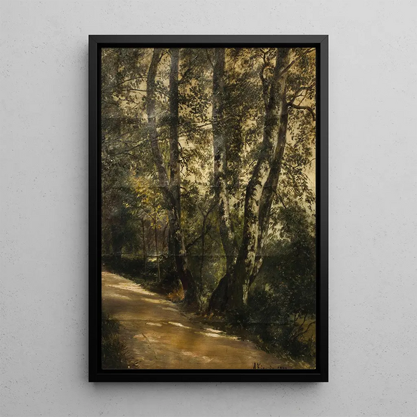 Elderberry by the roadside - Alois Kirnig — framed artwork on a wall
