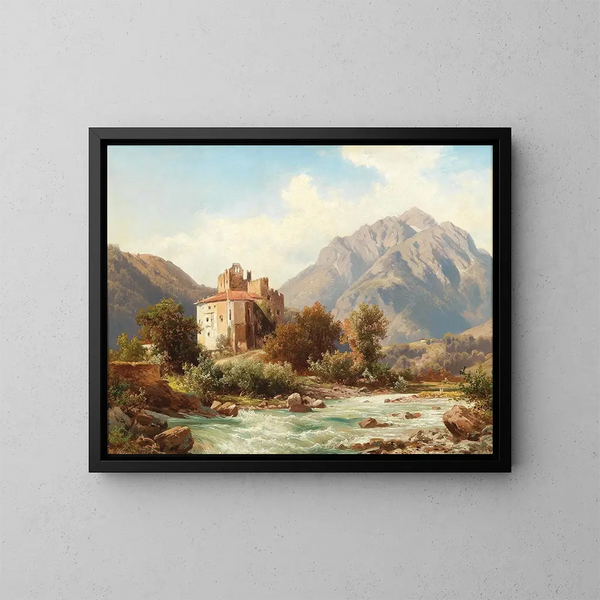 Château de Forst sur l'Adige près de Merano - Alois Kirnig — framed artwork on a wall