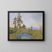 Skateboard with pins - Alois Penz — framed artwork on a wall