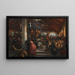 Farewell of the Volunteers of 1848 at the Old South Station - Alois Schönn — framed artwork on a wall