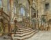 Staircase in marble at the Bonagia Palace in Palermo - Alois Schönn — artwork view