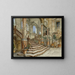 Staircase in marble at the Bonagia Palace in Palermo - Alois Schönn — framed artwork on a wall