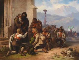Tyrolean Pilgrim Painting - Alois Schönn — artwork view
