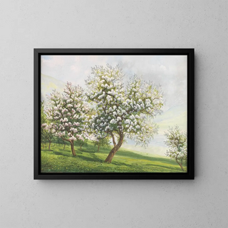 Fruit in Bloom - Alois Tott — framed artwork on a wall
