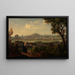 Brno with Spielberg - Alois von Saar — framed artwork on a wall