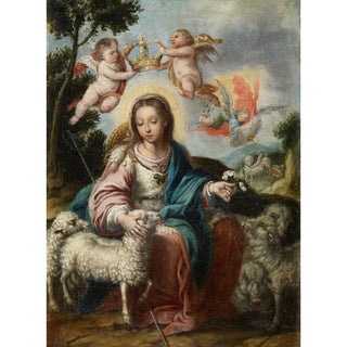 La Divine Bergère - Alonso Miguel de Tovar — artwork view