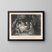 Christmas Morning Painting - Alonzo Chappel — framed artwork on a wall