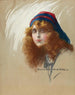 Woman with flowing hair - Alonzo Myron Kimball — artwork view