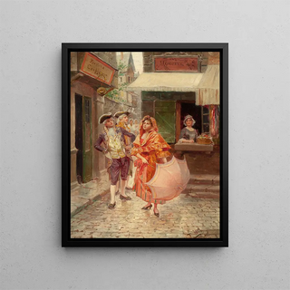 Galanterie parisienne - Alonzo Perez — framed artwork on a wall