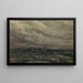 Caravans under the rain - Aloïs De Laet — framed artwork on a wall