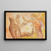 Encounter with the angel - Aloys Wach — framed artwork on a wall